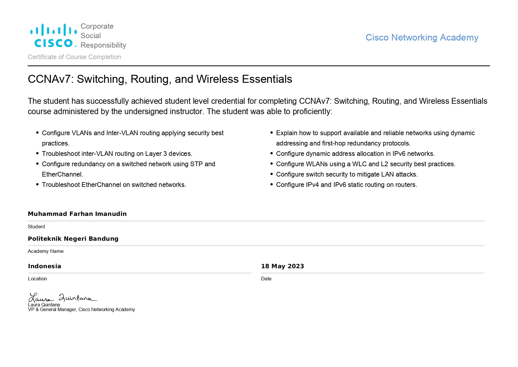 CCNAv7: Switching, Routing, and Wireless Essential