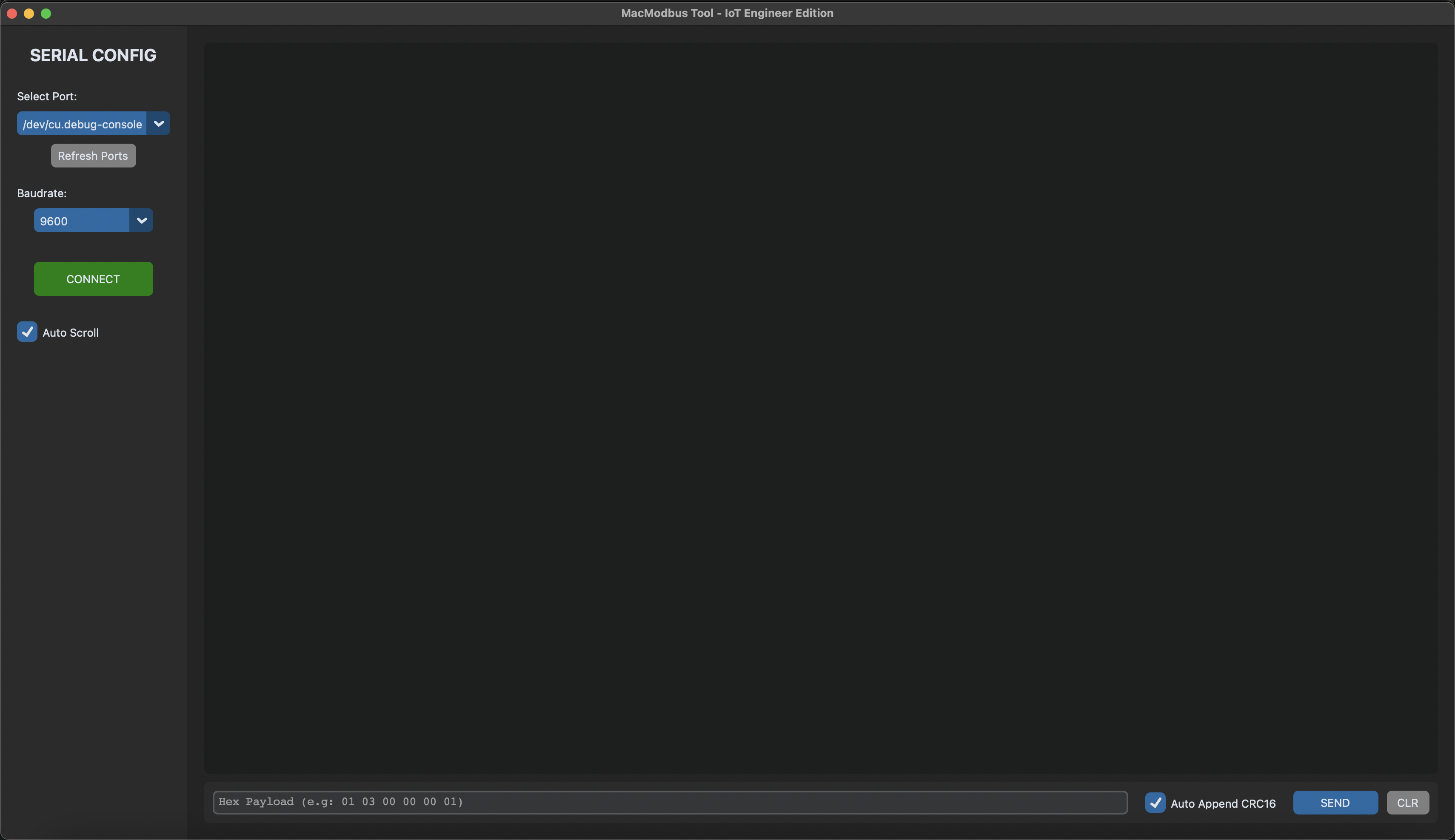 Modbus RTU Tool – macOS documentation 1